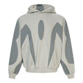 Splicing shaped hooded sweatshirt