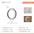 Waterproof Modern Moon Wall Lamp