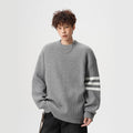 Laid-back Light Gray Sweater Men's