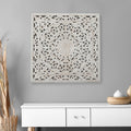 White Square Wooden Wall Art